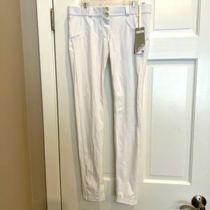 MWT white Freddy Wr.Up pants